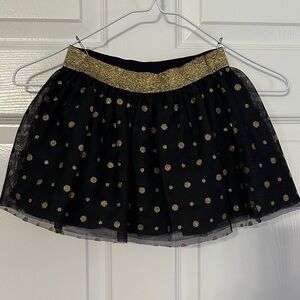 Gold Polka Dot Kids Skirt